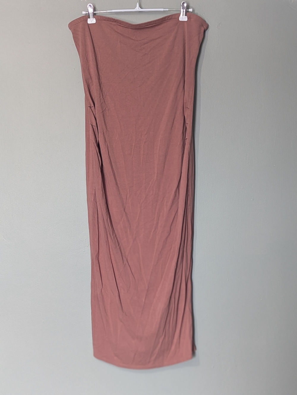 Thyme Maternity Women's Mauve Strapless Maxi Dress